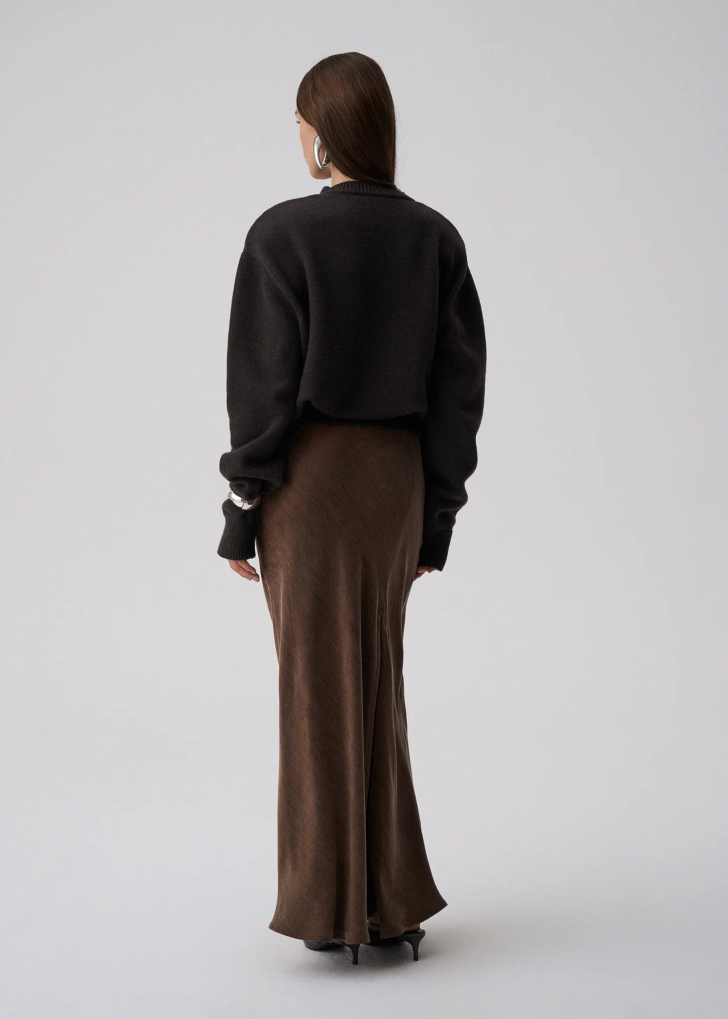 SPÓDNICA ALBANA NEW LONG BROWN - Image 3