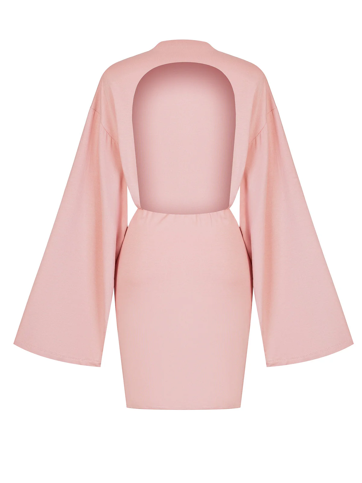 SUKIENKA AURI BACKLESS SHORT POWDER PINK - Image 2