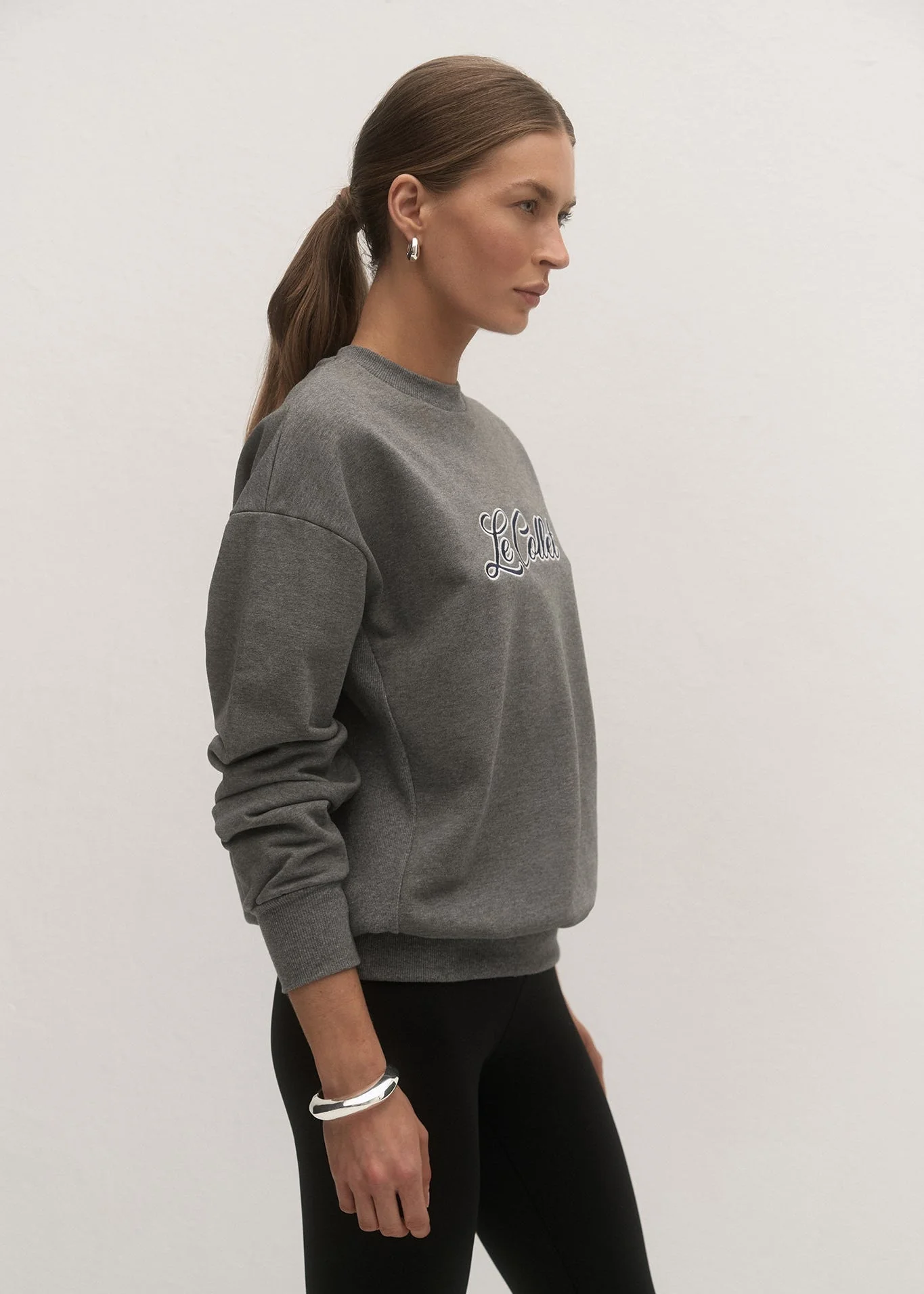 BLUZA PATRICIA GREY MELANGE - Image 3
