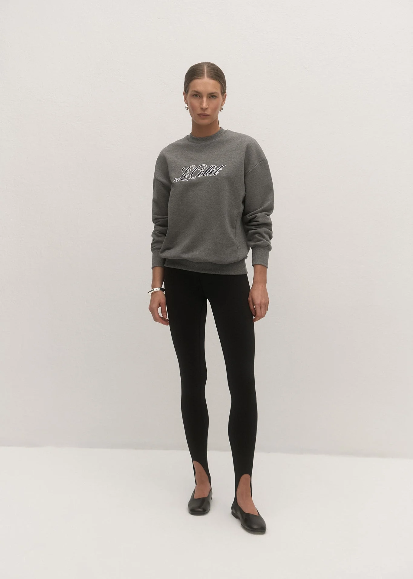 BLUZA PATRICIA GREY MELANGE - Image 4