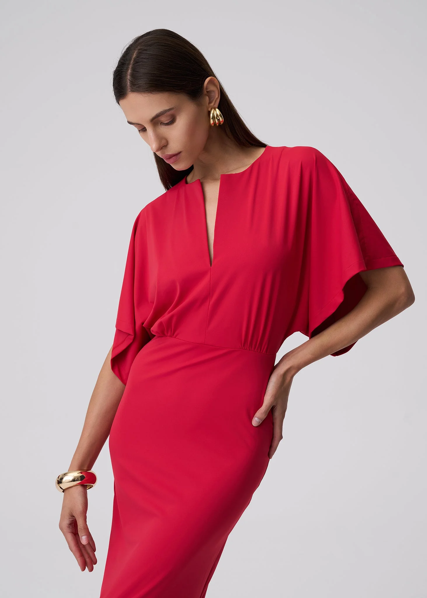 NINA DRESS RED - Image 3