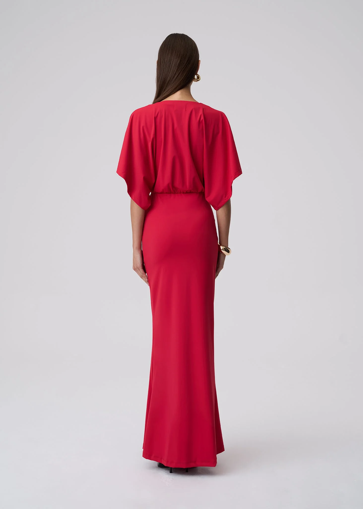 NINA DRESS RED - Image 4