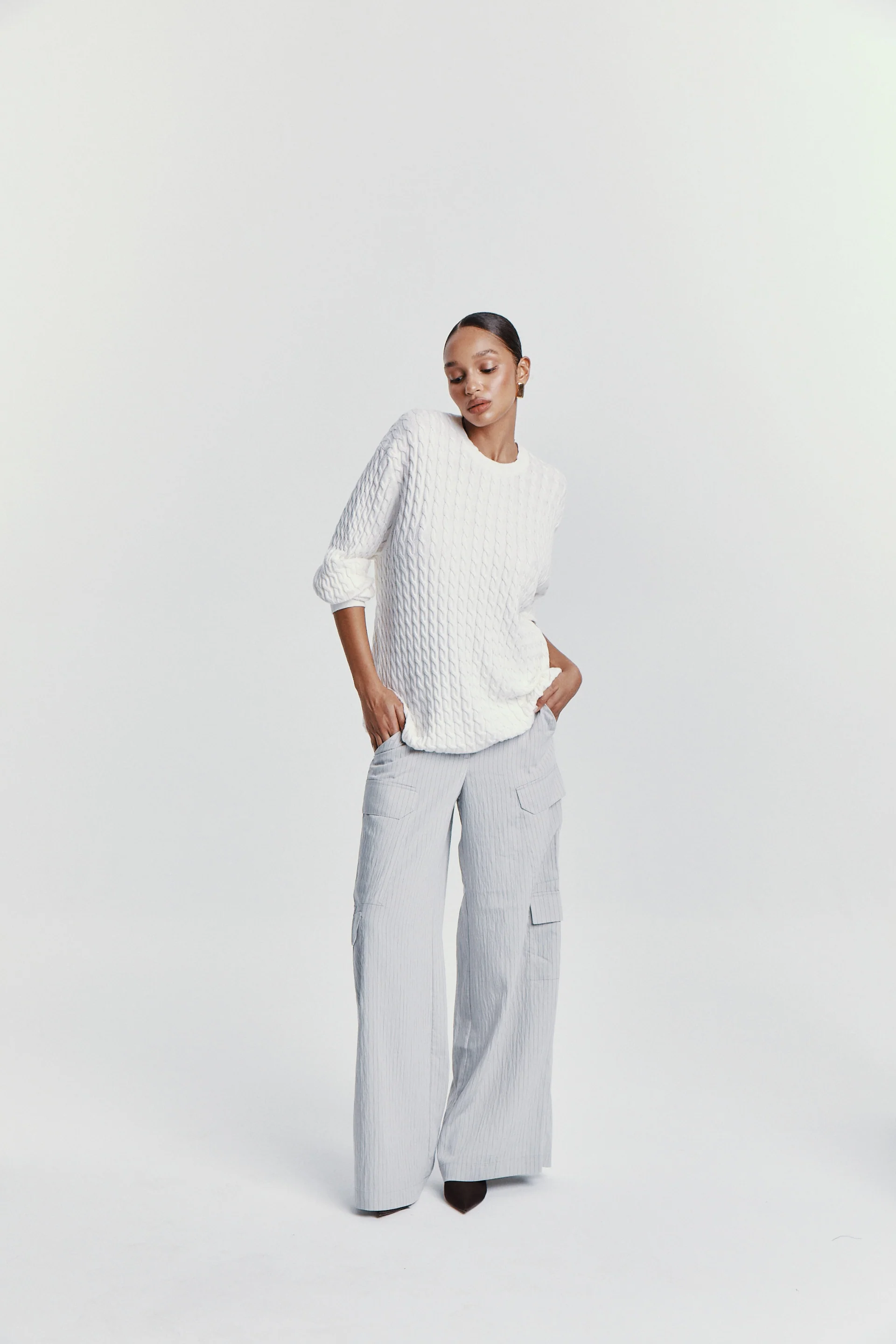PACO PANTS GREY STRIPES - Image 3