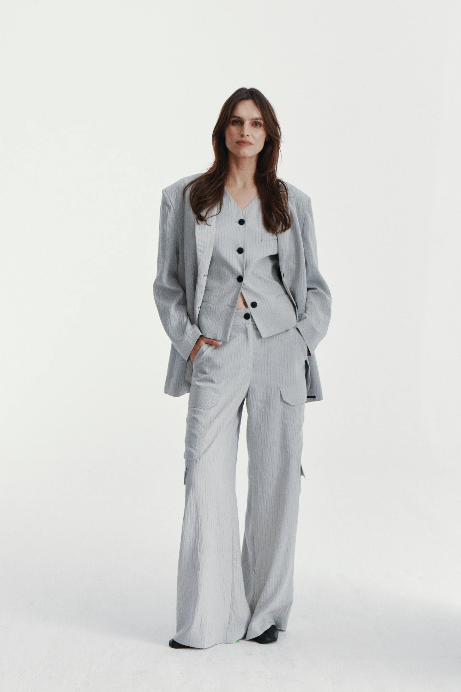 PACO PANTS GREY STRIPES - Image 7