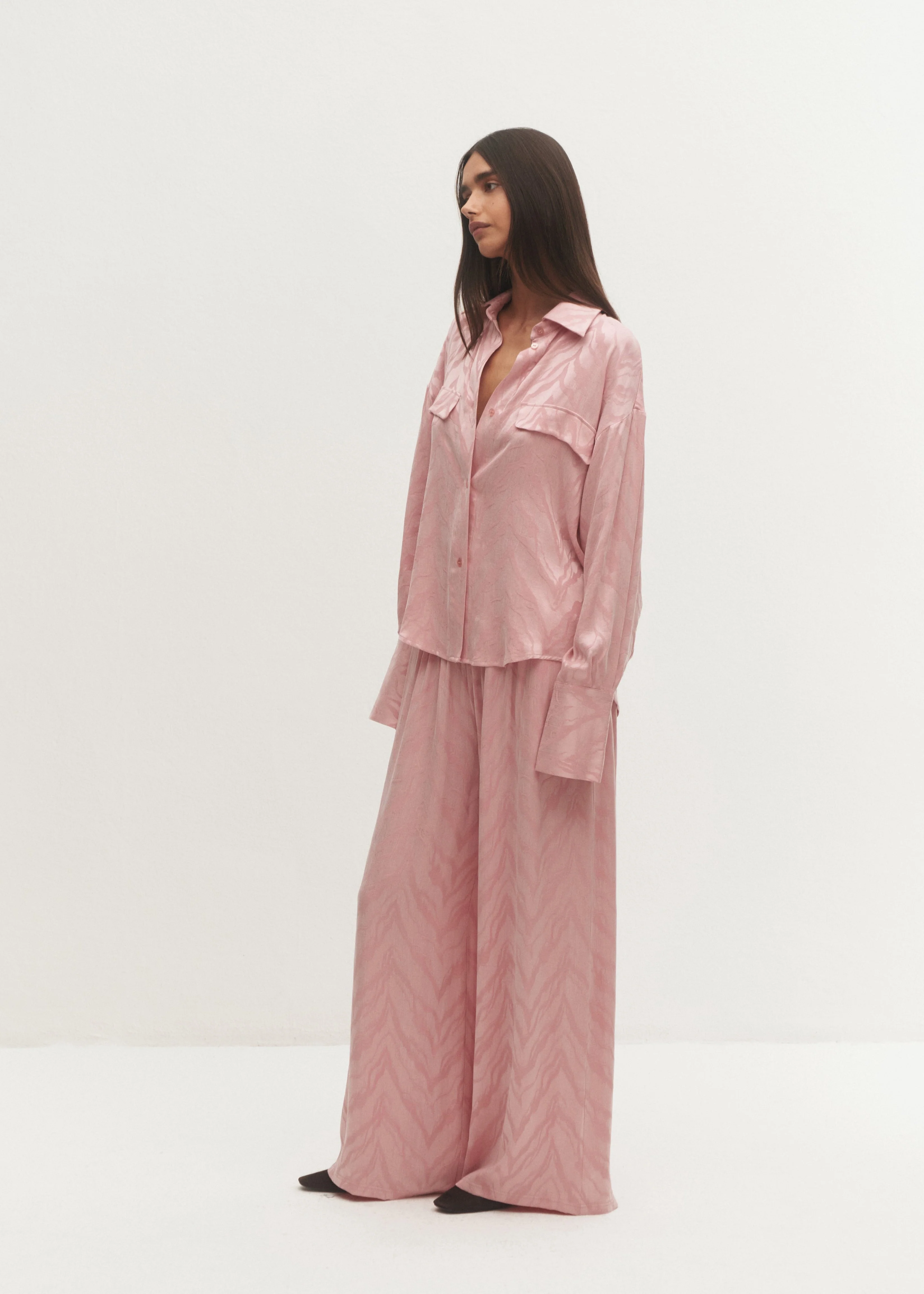 SPODNIE CARLA PINK WOOD - Image 5