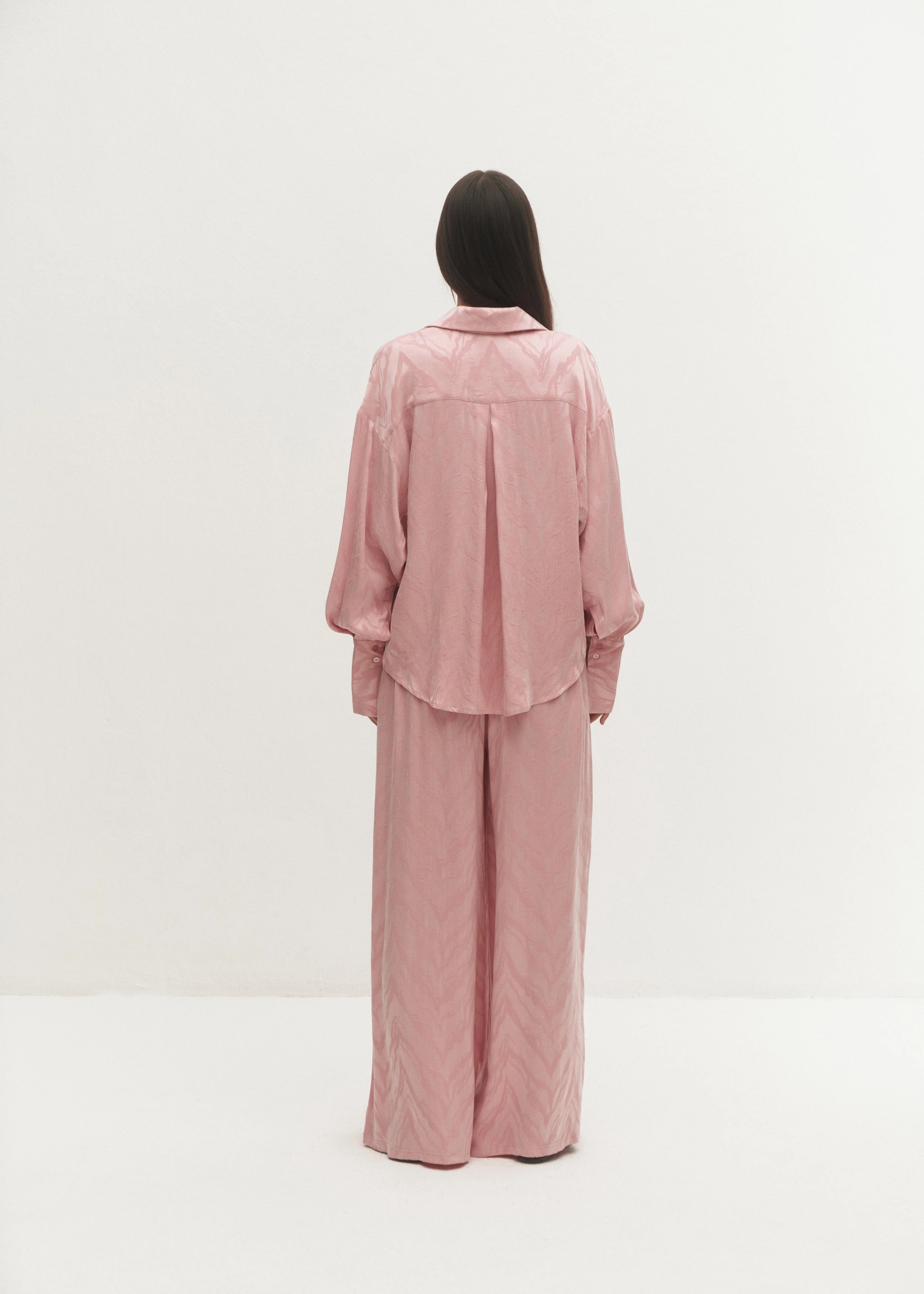 SPODNIE CARLA PINK WOOD - Image 6