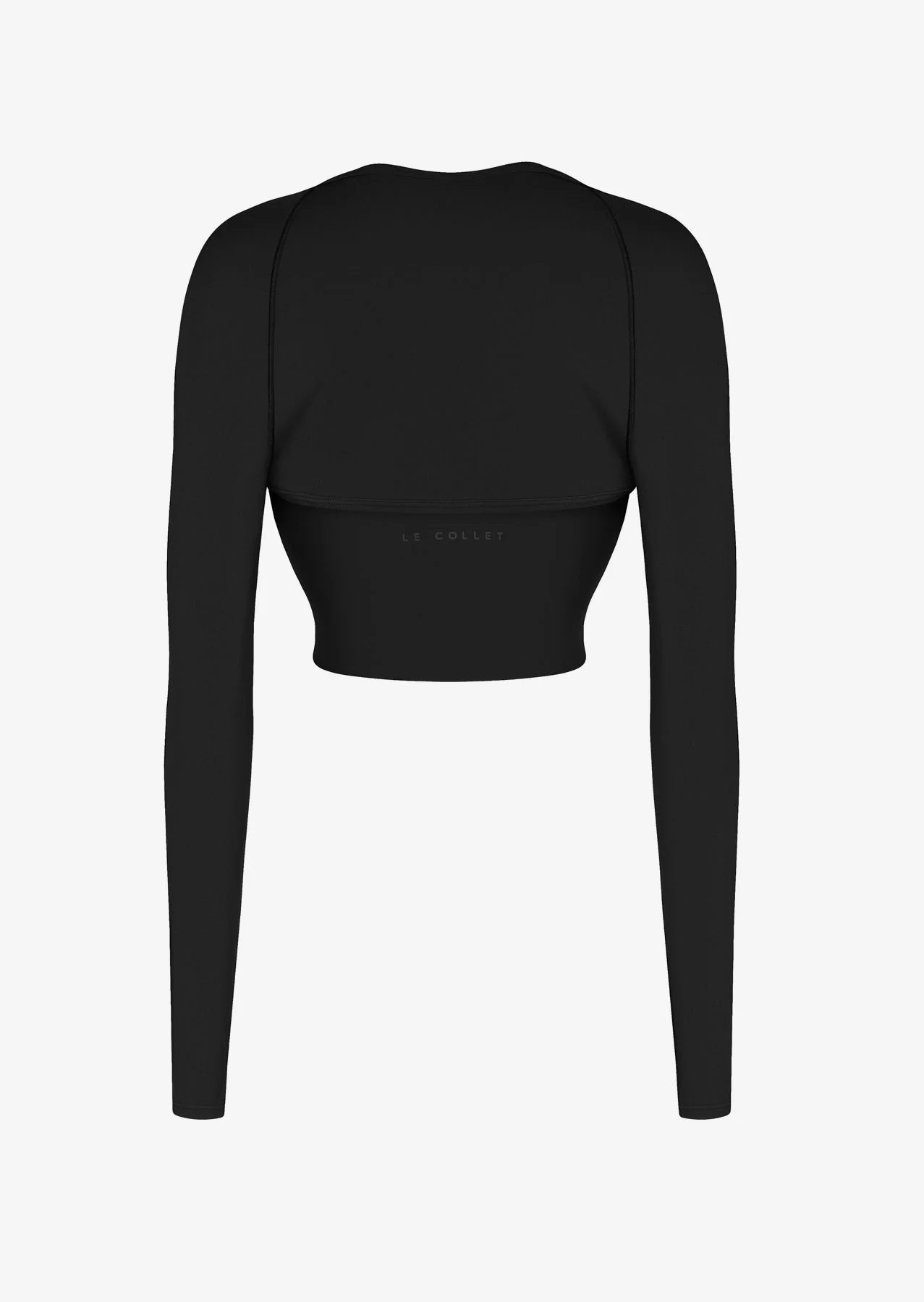 SPORTOWY TOP Z RĘKAWKAMI FLOW BLACK - Image 10