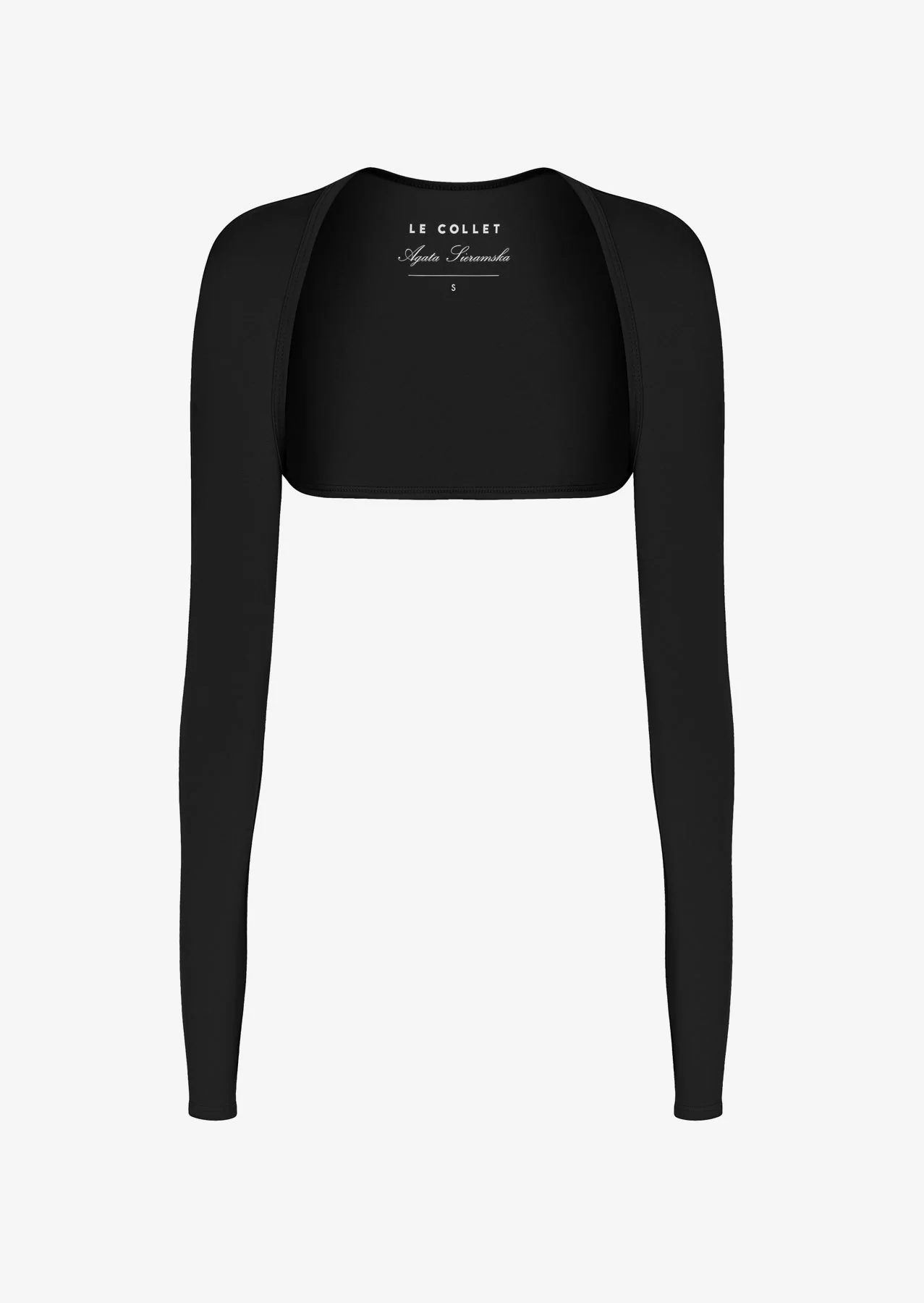 SPORTOWY TOP Z RĘKAWKAMI FLOW BLACK - Image 9