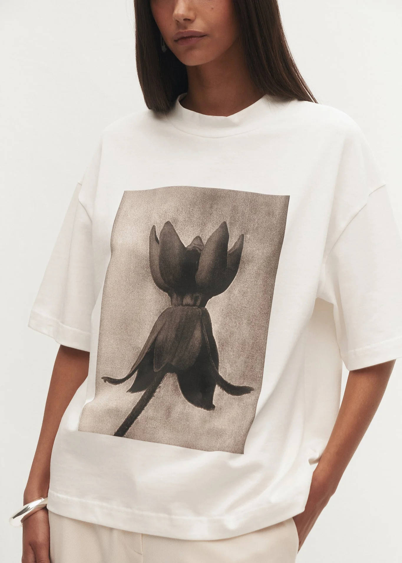 T-SHIRT GABRIELLE LIGHT ECRU - Image 4
