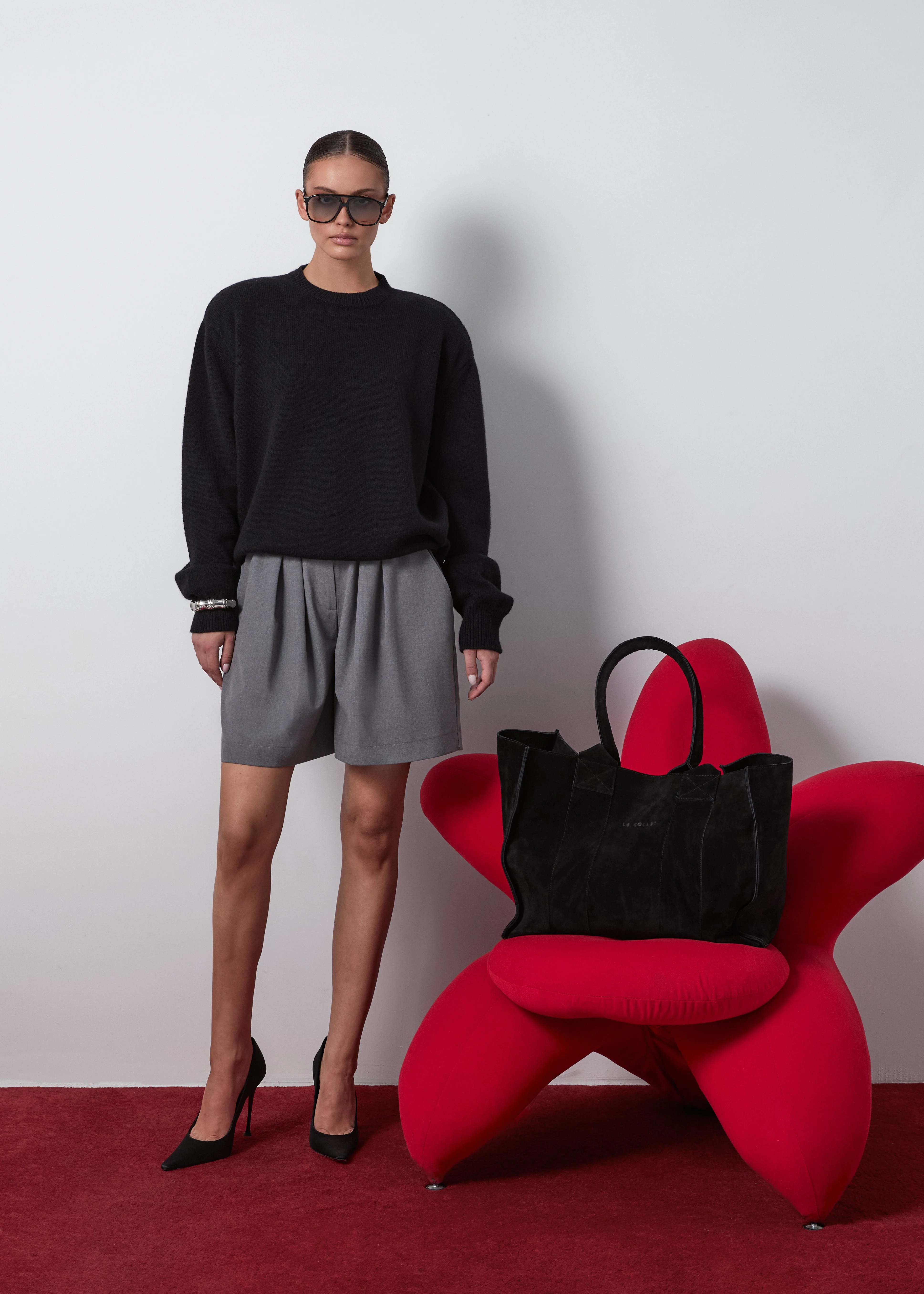 THE BIG BAG BLACK SUEDE - Image 3