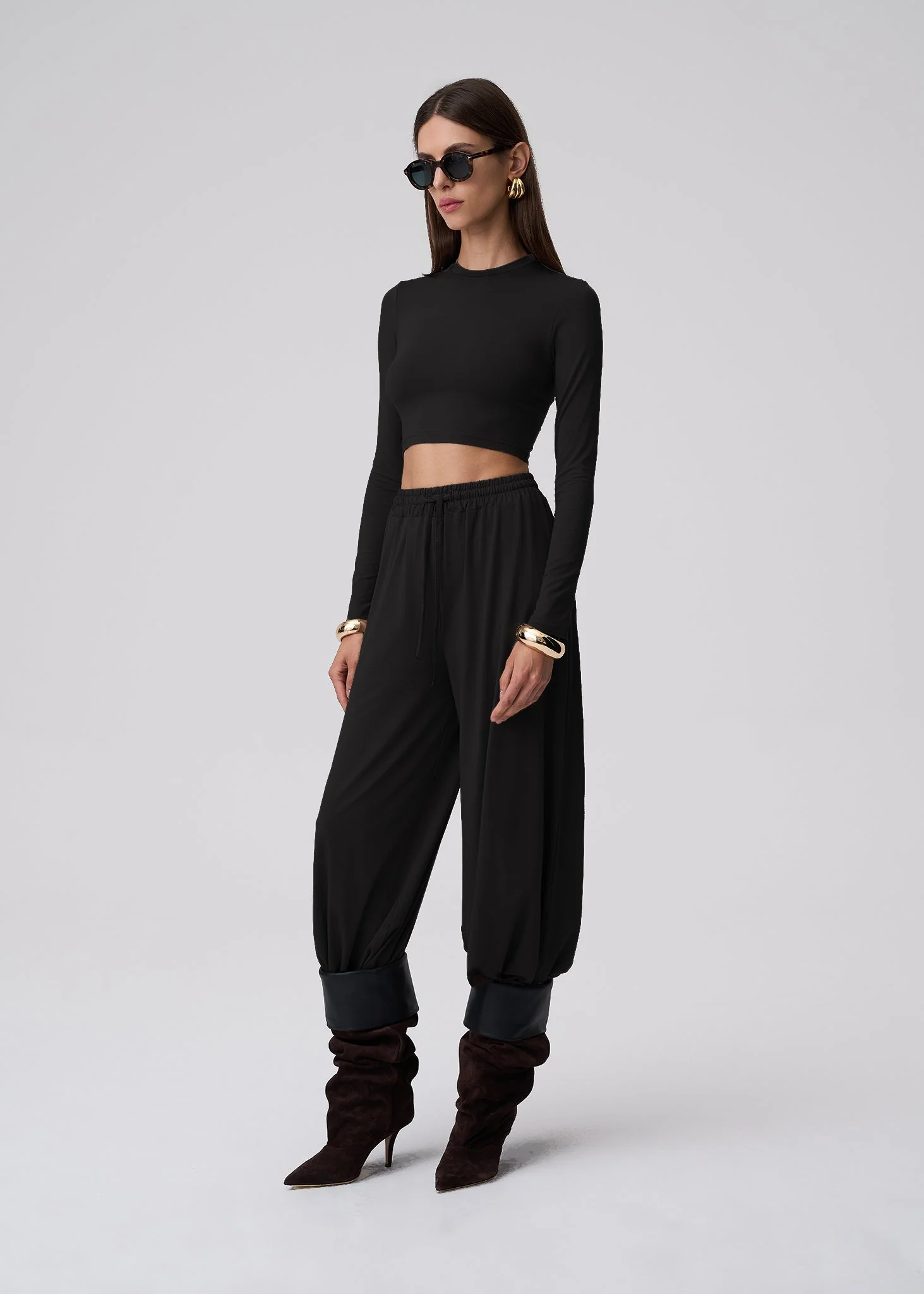 SPODNIE TONIA BAMBOO BLACK - Image 4