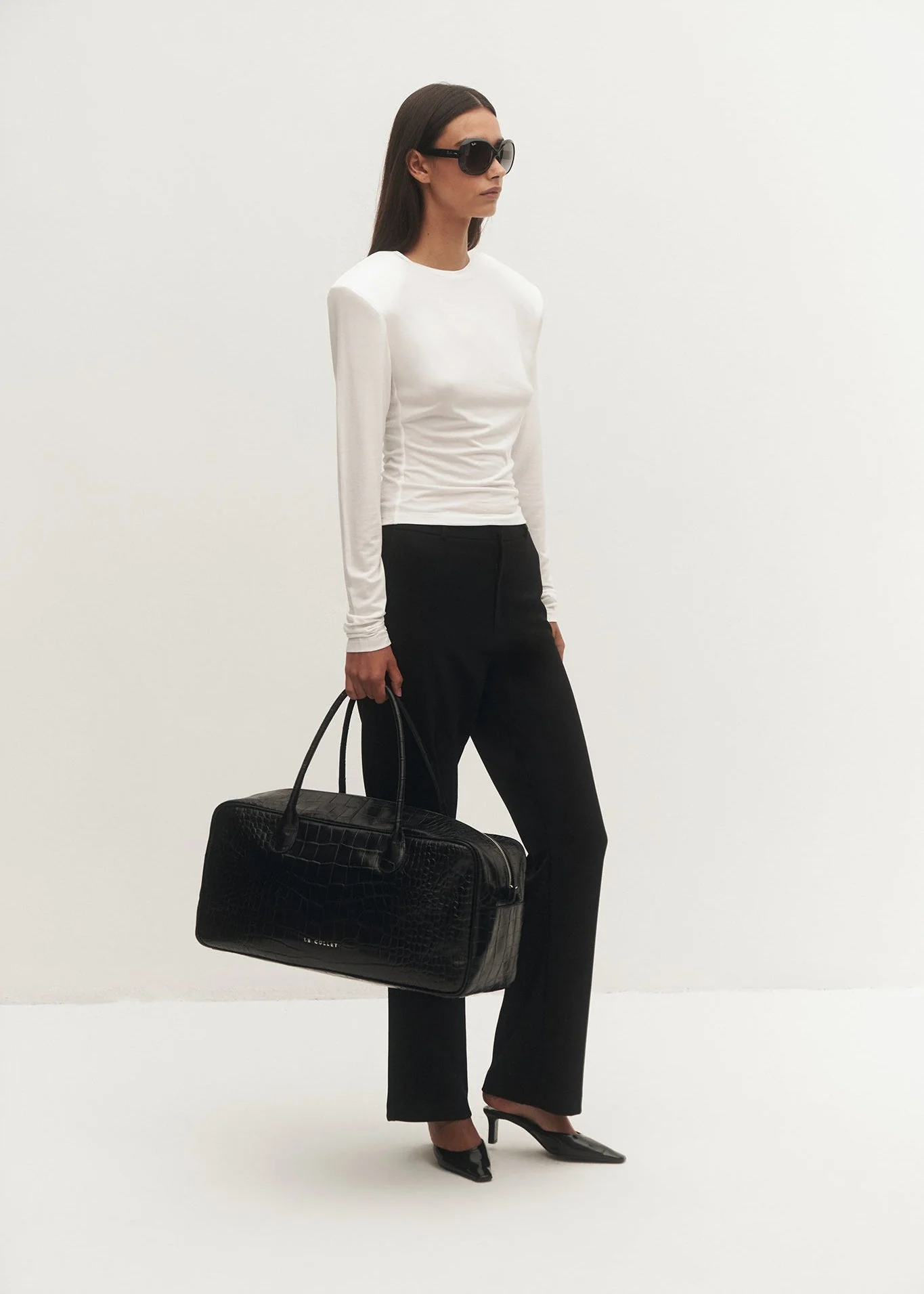 TORBA VERONA CROCO BLACK - Image 3